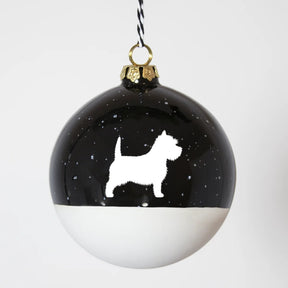 Christbaumkugel XL Lieblingshund Night Sky