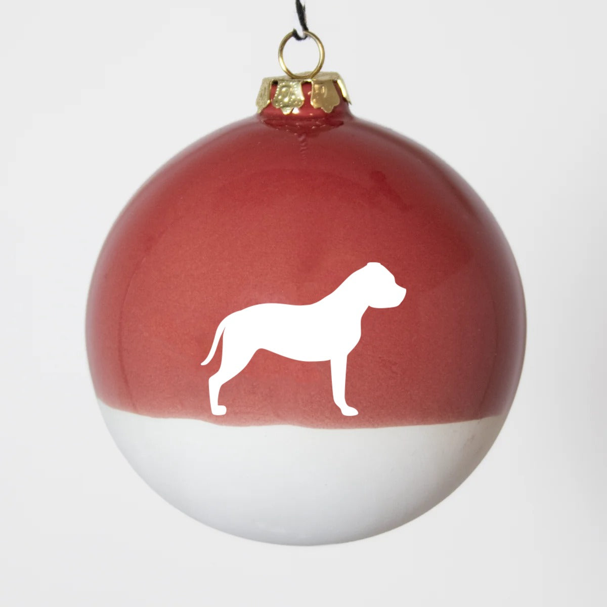 Christbaumkugel XL Lieblingshund Ruby Red