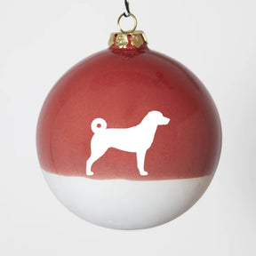 Christbaumkugel XL Lieblingshund Ruby Red