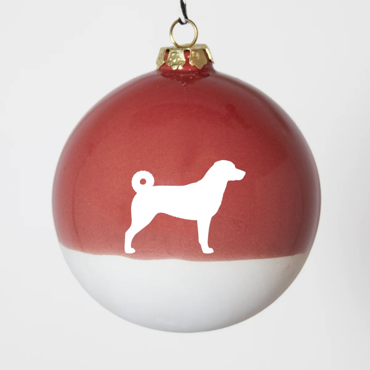 Christmas tree bauble dachshund sand large