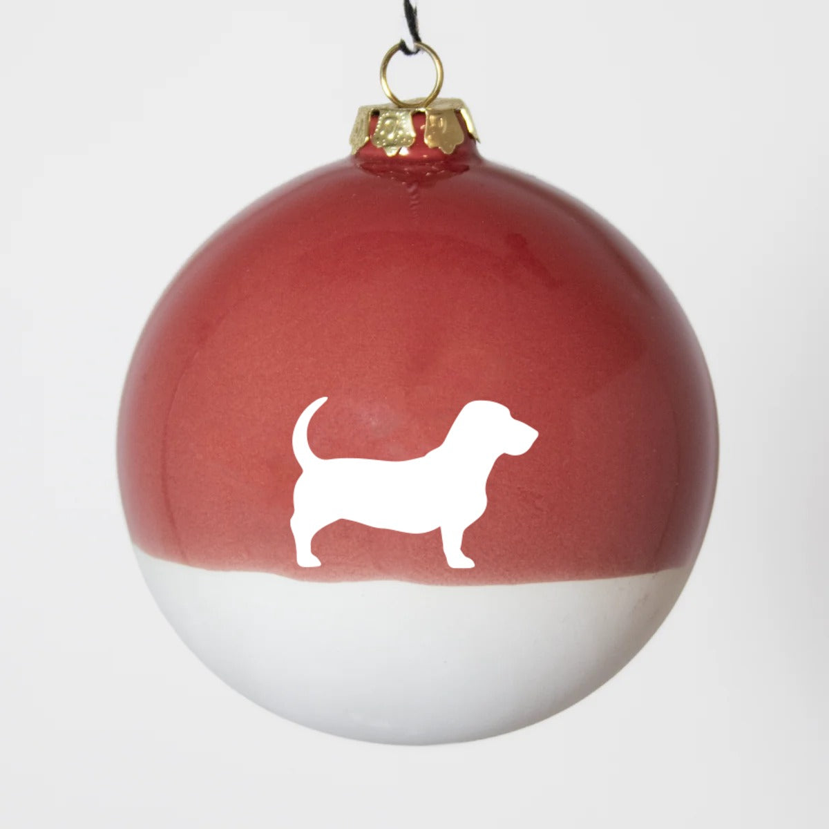 Christbaumkugel XL Lieblingshund Ruby Red