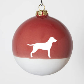 Christbaumkugel XL Lieblingshund Ruby Red