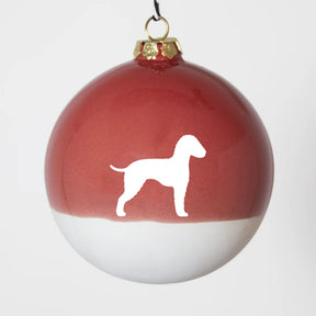 Christbaumkugel XL Lieblingshund Ruby Red