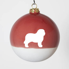 Christbaumkugel XL Lieblingshund Ruby Red