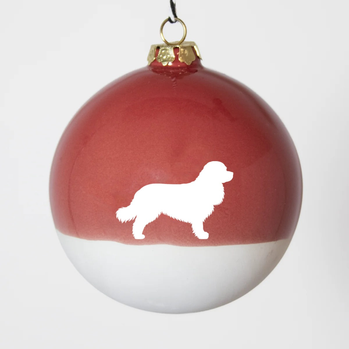 Christbaumkugel XL Lieblingshund Ruby Red