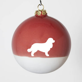 Christbaumkugel XL Lieblingshund Ruby Red