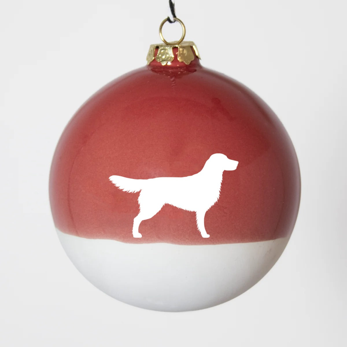 Christmas tree bauble dachshund sand large