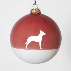 Christbaumkugel XL Lieblingshund Ruby Red