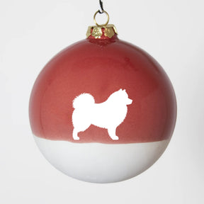 Christbaumkugel XL Lieblingshund Ruby Red