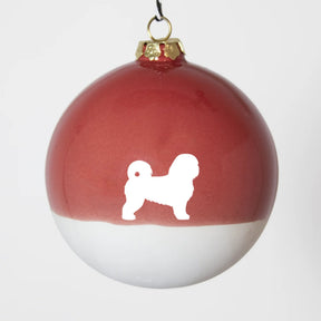 Christbaumkugel XL Lieblingshund Ruby Red
