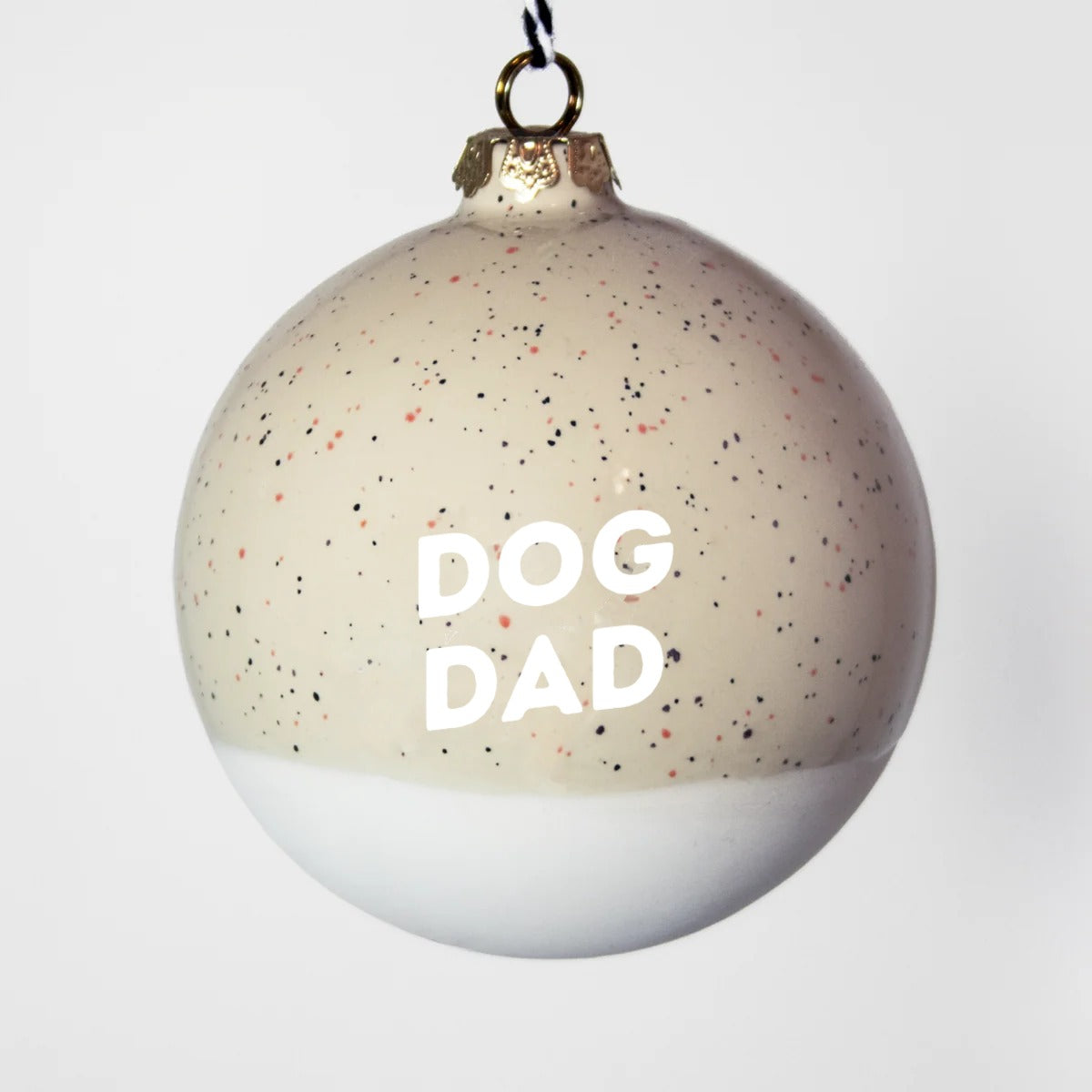 Christbaumkugel XL Lieblingshund Sand