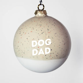 Christbaumkugel XL Lieblingshund Sand