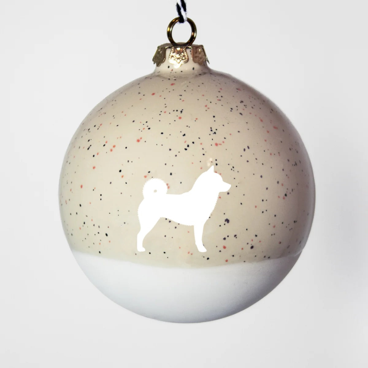Christbaumkugel XL Lieblingshund Sand