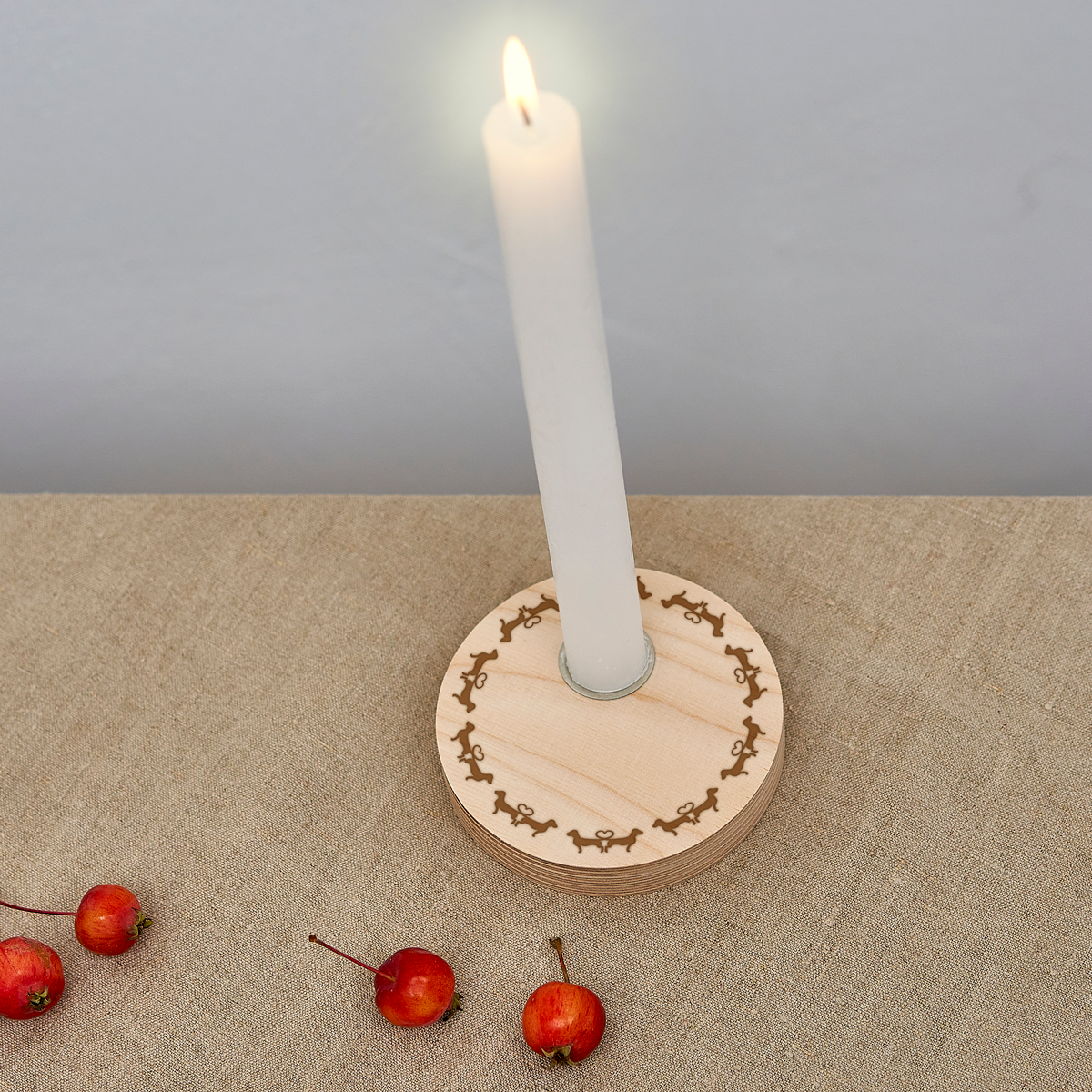 Dackel Kerzenständer von Alma & Gustl