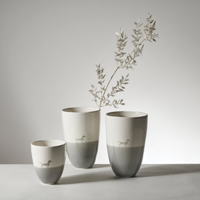 Alma & Gustl Keramik Vase 14 Dackel