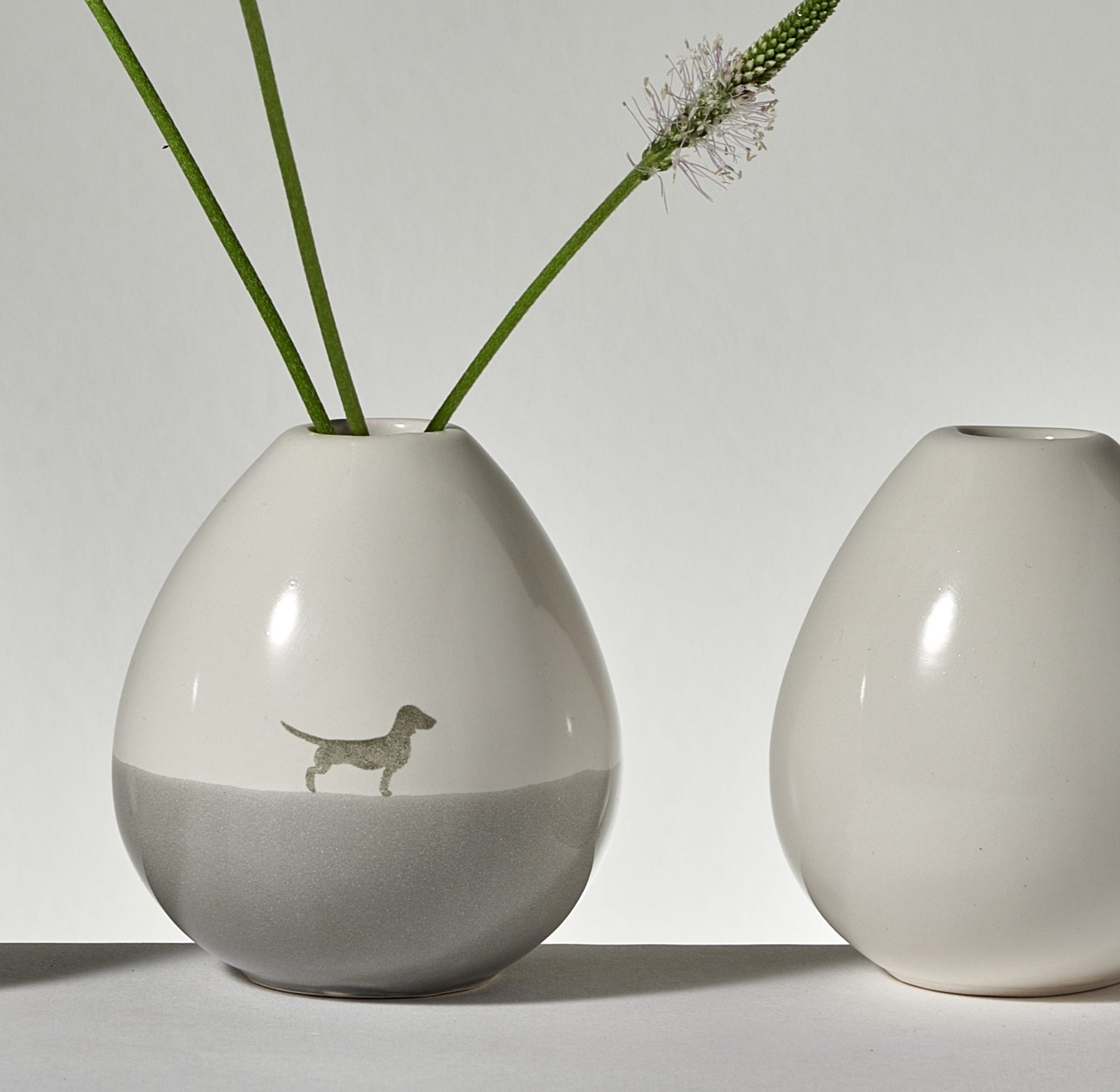 Alma & Gustl Vasen Set mit Dackel Druck