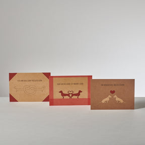 Alma & Gustl Papier Postkarten Dackel