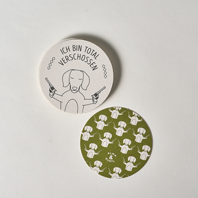 Dackelbierdeckel von Alma & Gustl